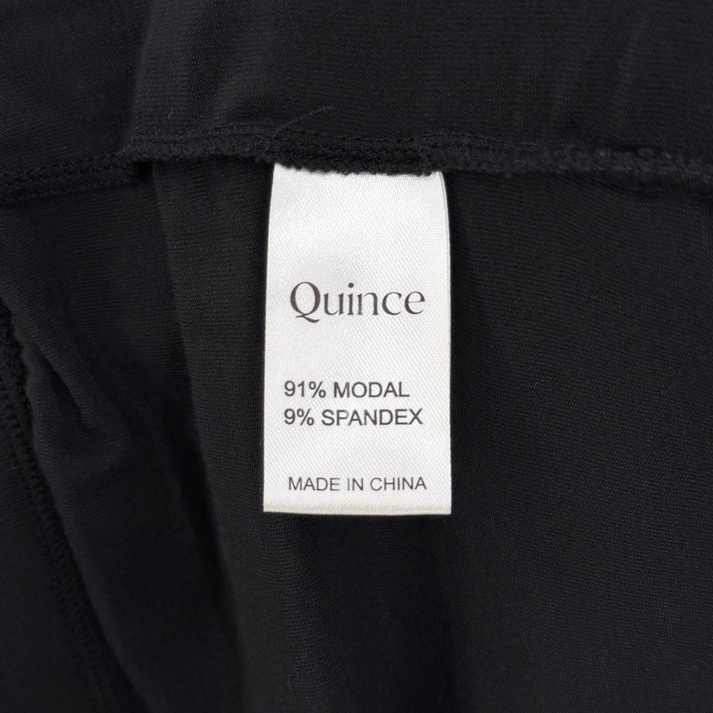 QUINCE Butter Soft Modal Jogger Pants Women Small Black Loungewear Pockets - Picture 12 of 16